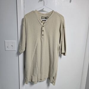 Dockers Khakiware Tan Waffle Henley Shirt